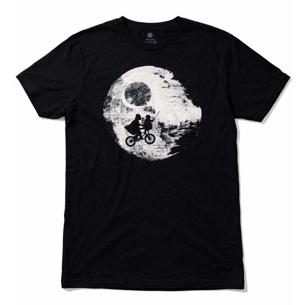 SFC Star Wars Parody T Shirt‎ Death Star ET Graphic Black Mens Medium